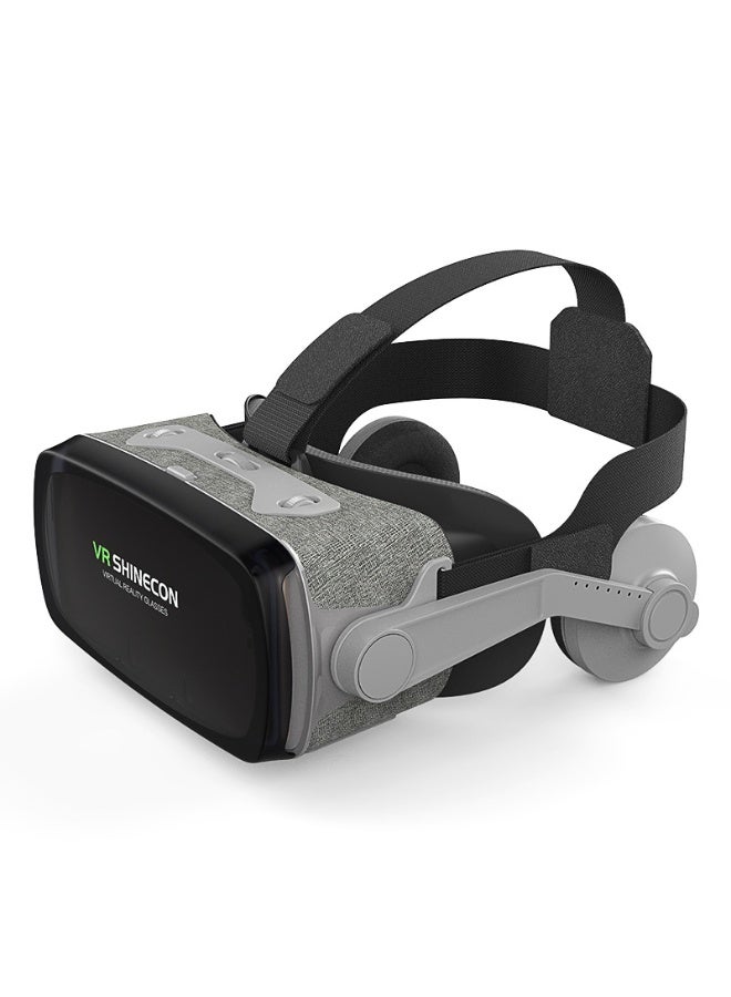 VR SHINECON نظارات الواقع الافتراضي الكلاسيكية VR SHINECON الجيل التاسع + وحدة التحكم سماعة رأس الواقع الافتراضي نظارات 3D للأفلام وألعاب الفيديو، متوافقة مع iOS و Android و HarmonyOS، الهواتف الذكية بشاشة من 4.7-6.7 بوصة وظيفة ضبط مسافة بؤرية، سينما IMAX/عرض 360°/ألعاب 3D، خفيفة الوزن، مادة مريحة، تصميم مريح، تصميم تبريد متعدد الزوايا - Image 4